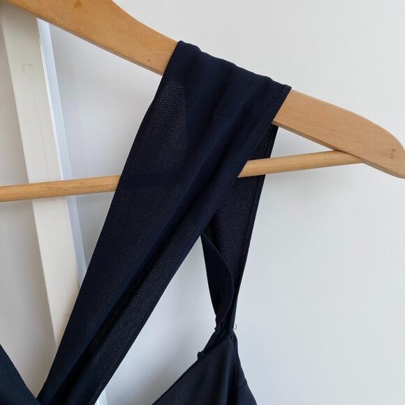 Reiss London Amika Cross Back Ruffle Jumpsuit in Navy Blue sz 2 - Picture 5 of 14